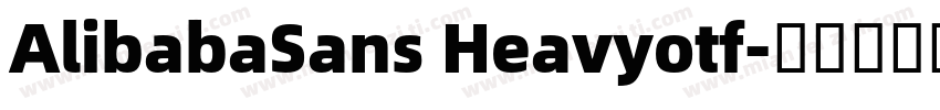 AlibabaSans Heavyotf字体转换